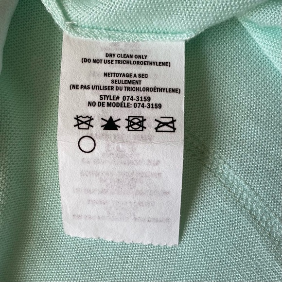 NANETTE LEPORE Mixed Fabric Top NWT $228 Size Small Light Green - Picture 9 of 9